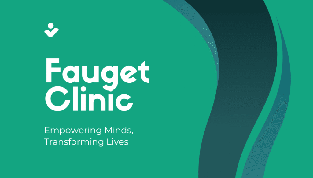 White and Green Professional Clinical Psychologist Business Card